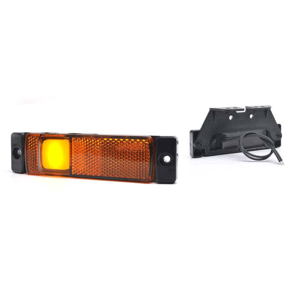 Lampa gabarit led 1235 w45, 12v-24v, pozitie portocaliu was - 1235 - WAS