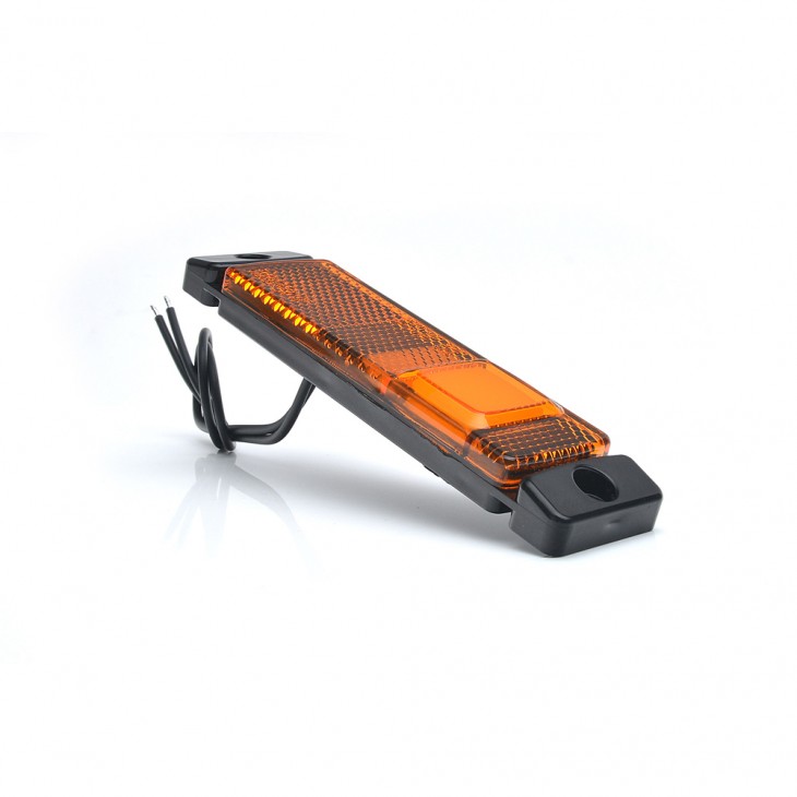 Lampa gabarit led 1235 w45, 12v-24v, pozitie portocaliu was - 1235 - WAS
