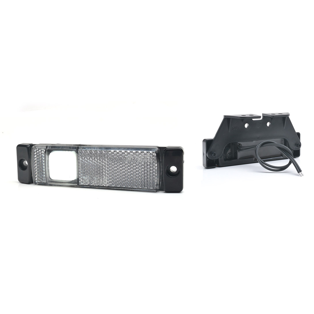 Lampa gabarit led 1237 w45ns, 12v-24v, pozitie alb was - 1237 - WAS
