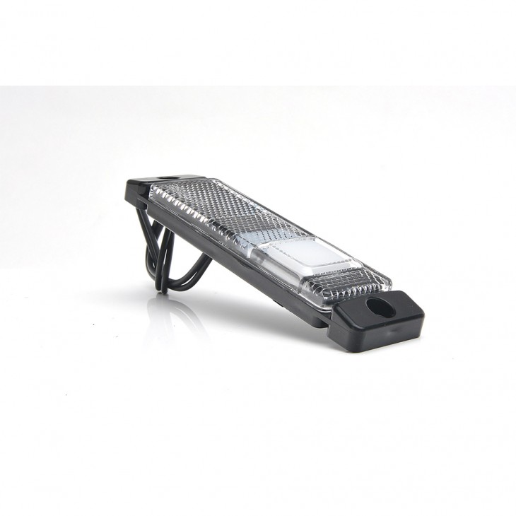 Lampa gabarit led 1237 w45ns, 12v-24v, pozitie alb was - 1237 - WAS