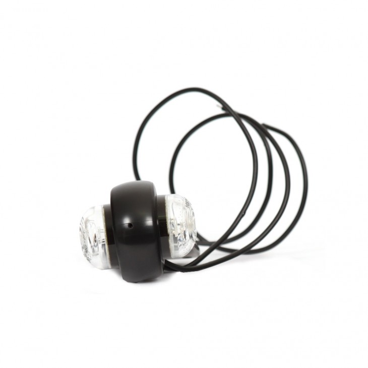 Lampa gabarit led 125 w23, 12v-24v, pozitie alb / rosu was - 125 - WAS