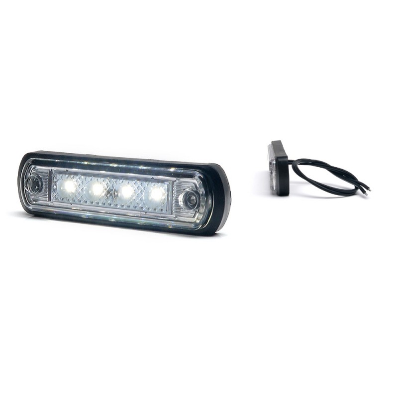 Lampa gabarit led 1340 w189, 12v-24v, pozitie alb was - 43498 - WAS