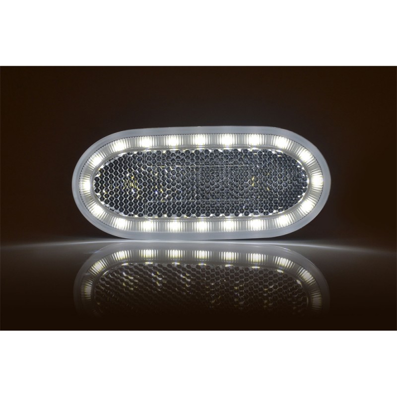 Lampa gabarit led 1388 w197, 12v-24v, pozitie alb was - 43506 - WAS