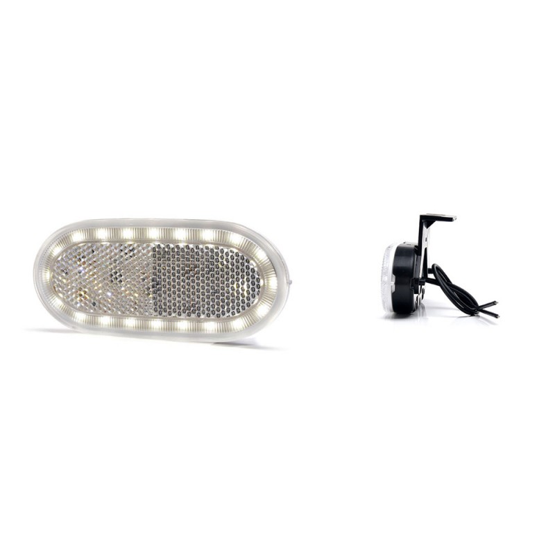 Lampa gabarit led 1388 w197, 12v-24v, pozitie alb was - 43506 - WAS