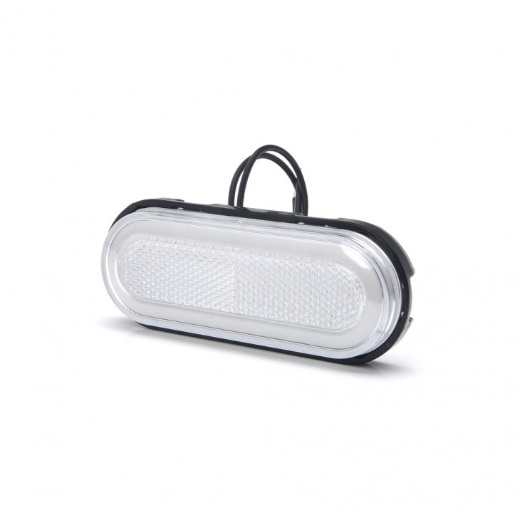 Lampa gabarit led 1401 w198, 12v-24v, pozitie alb was - 1401 - WAS