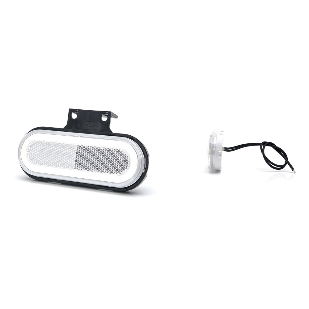 Lampa gabarit led 1401 w198, 12v-24v, pozitie alb was - 1401 - WAS