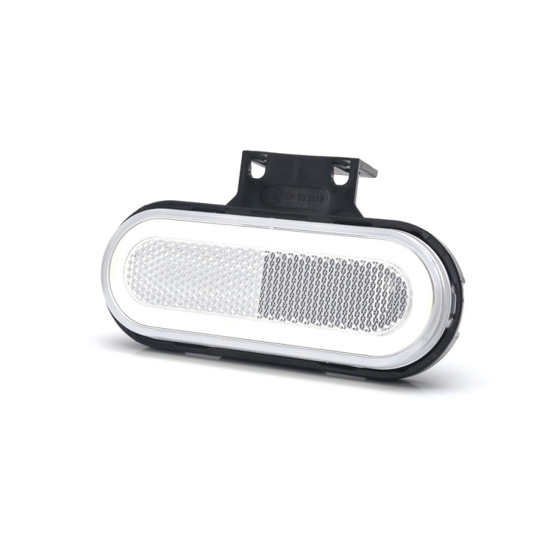 Lampa gabarit led 1401 w198, 12v-24v, pozitie alb was - 43509 - WAS