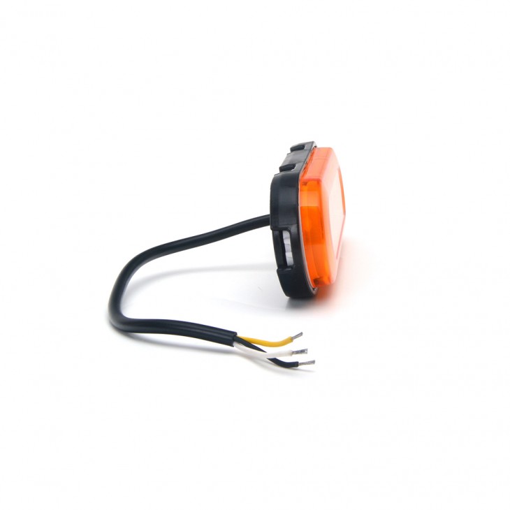 Lampa gabarit led 1420 w198, 12v-24v, pozitie portocaliu cu semnalizare was - 1420 - WAS