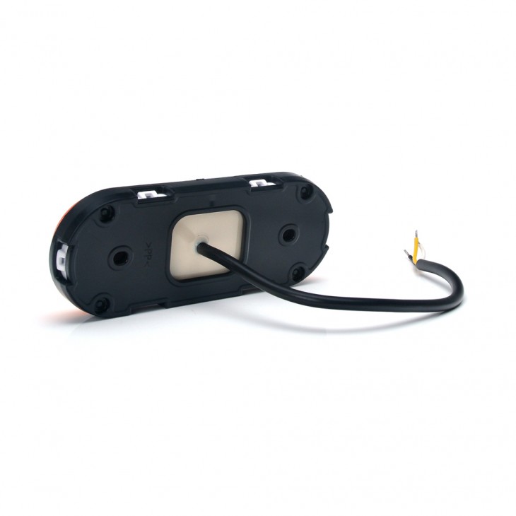 Lampa gabarit led 1420 w198, 12v-24v, pozitie portocaliu cu semnalizare was - 1420 - WAS