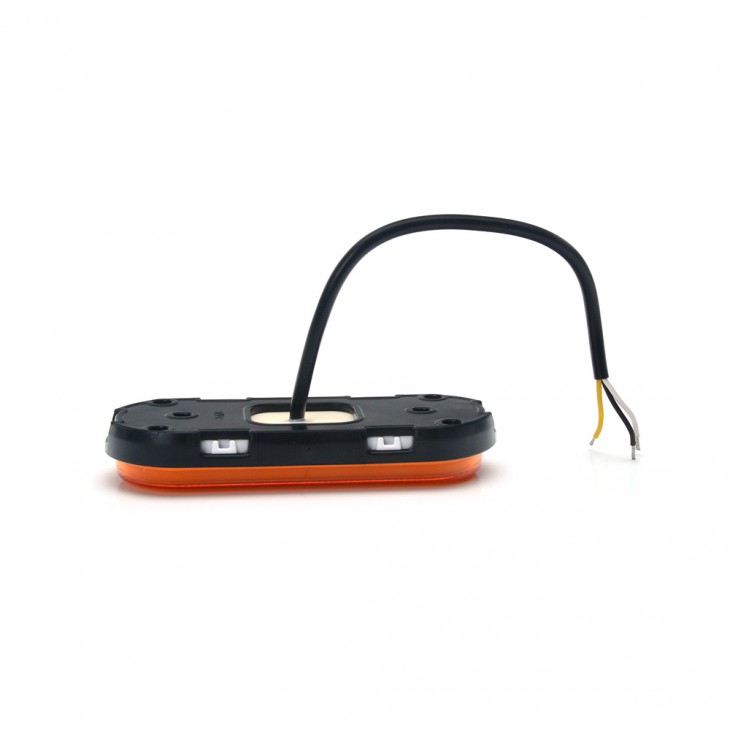 Lampa gabarit led 1420 w198, 12v-24v, pozitie portocaliu cu semnalizare was - 1420 - WAS