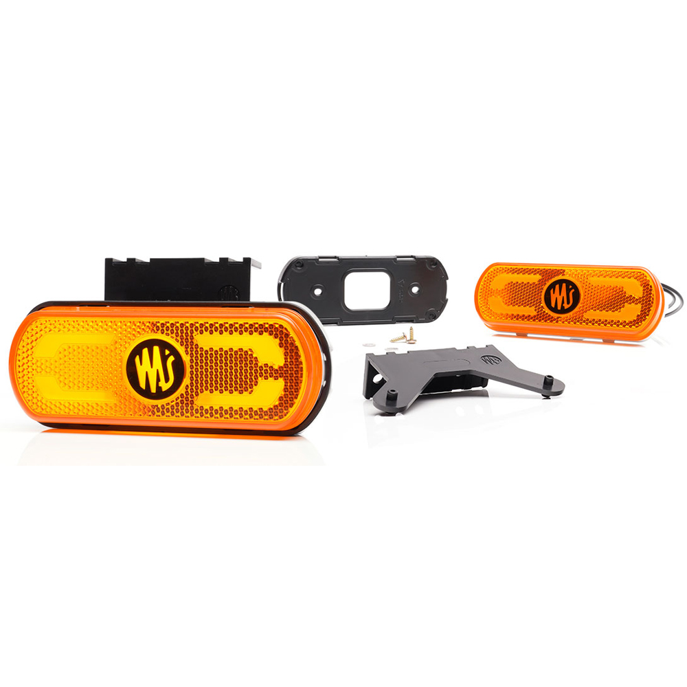 Lampa gabarit led 1598 w240, 12v-24v, pozitie portocaliu was - 1598 - WAS