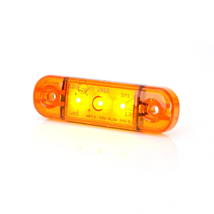 Lampa gabarit led 708 w97.1, 12v-24v, pozitie portocaliu was - 708 - WAS