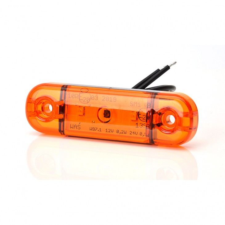 Lampa gabarit led 708 w97.1, 12v-24v, pozitie portocaliu was - 708 - WAS