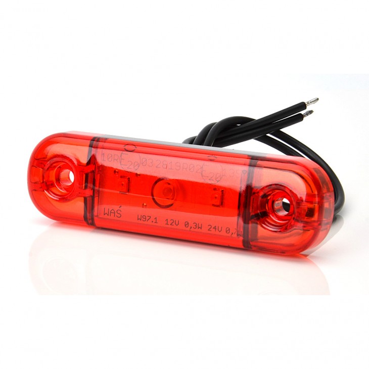 Lampa gabarit led 709 w97.1, 12v-24v, pozitie rosu was - 709 - WAS