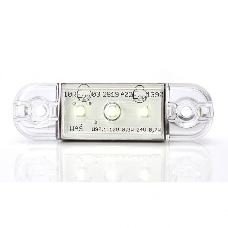 Lampa gabarit led 710 w97.1, 12v-24v, pozitie alb was - 710 - WAS