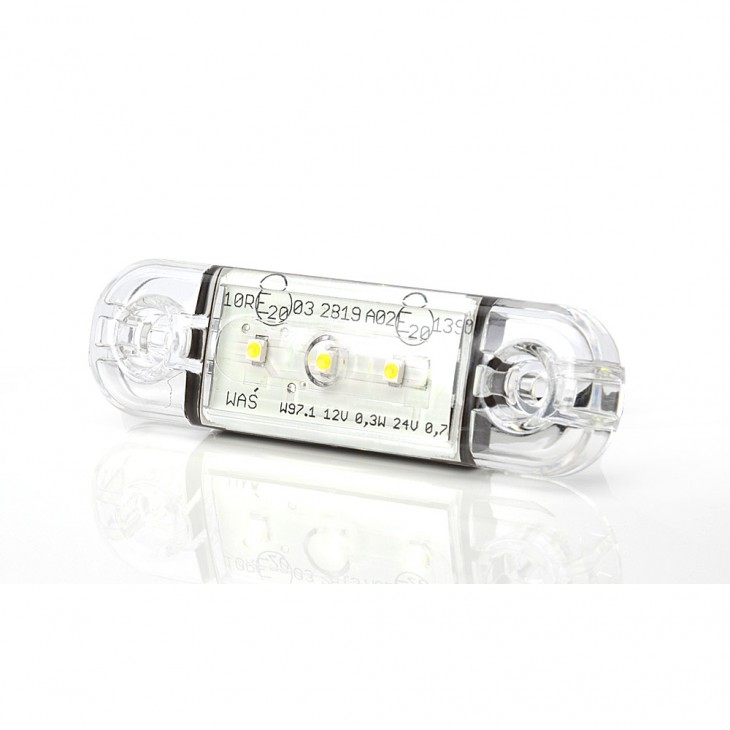 Lampa gabarit led 710 w97.1, 12v-24v, pozitie alb was - 710 - WAS
