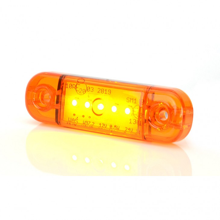 Lampa gabarit led 711 w97.2, 12v-24v, pozitie portocaliu was - 711 - WAS