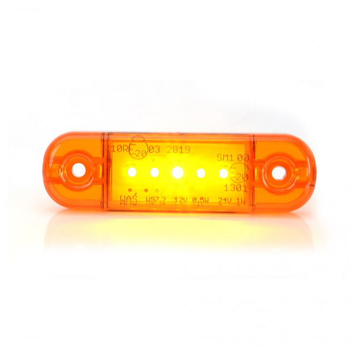 Lampa gabarit led 711 w97.2, 12v-24v, pozitie portocaliu was - 711 - WAS