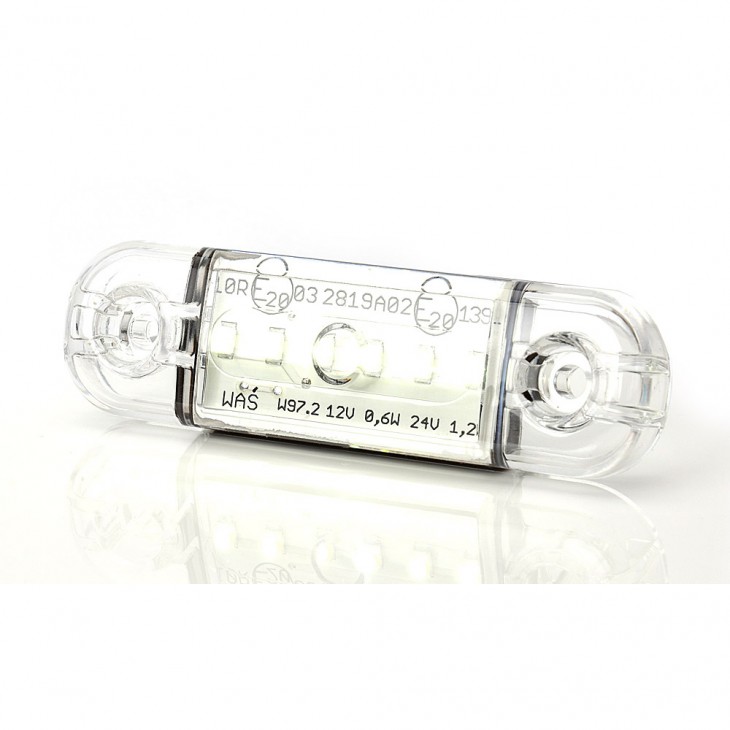 Lampa gabarit led 713 w97.2, 12v-24v, pozitie alb was - 713 - WAS