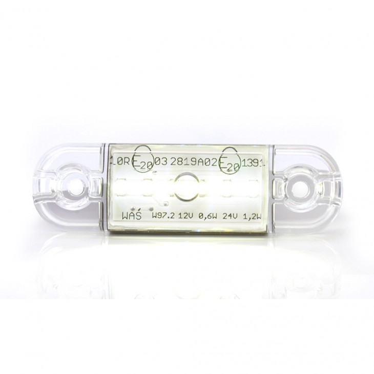 Lampa gabarit led 713 w97.2, 12v-24v, pozitie alb was - 713 - WAS