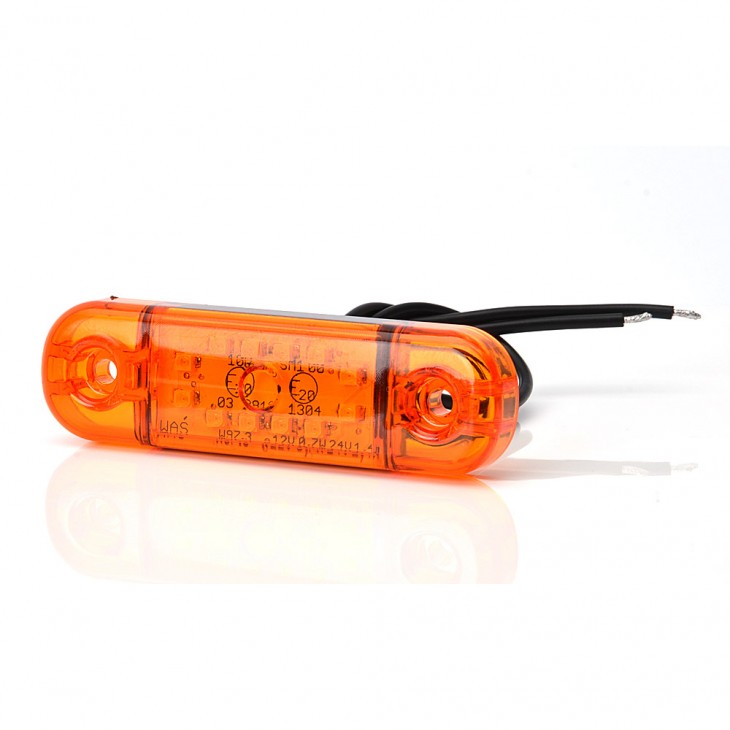 Lampa gabarit led 714 w97.3, 12v-24v, pozitie portocaliu was - 43416 - WAS