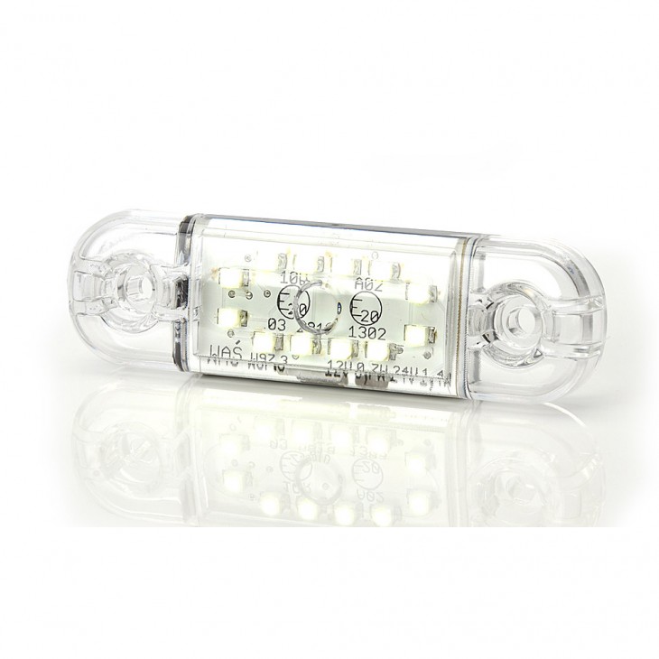 Lampa gabarit led 716 w97.3, 12v-24v, pozitie alb was - 716 - WAS