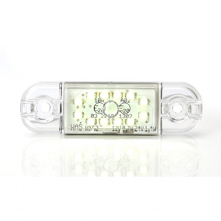 Lampa gabarit led 716 w97.3, 12v-24v, pozitie alb was - 716 - WAS
