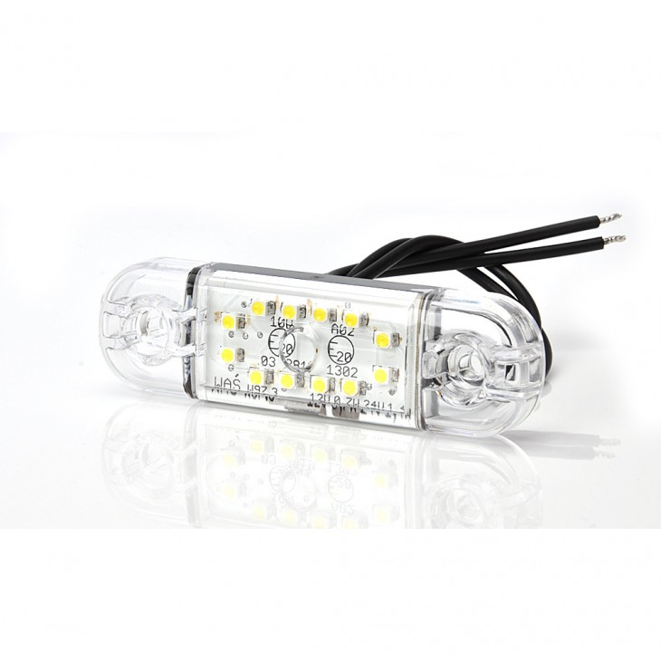 Lampa gabarit led 716 w97.3, 12v-24v, pozitie alb was - 716 - WAS