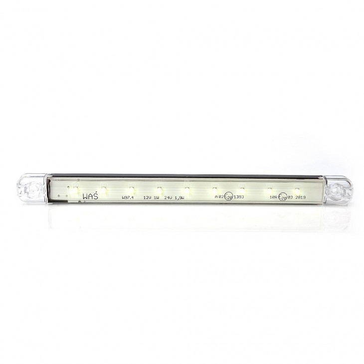 Lampa gabarit led 719 w97.4, 12v-24v, pozitie alb was - 719 - WAS