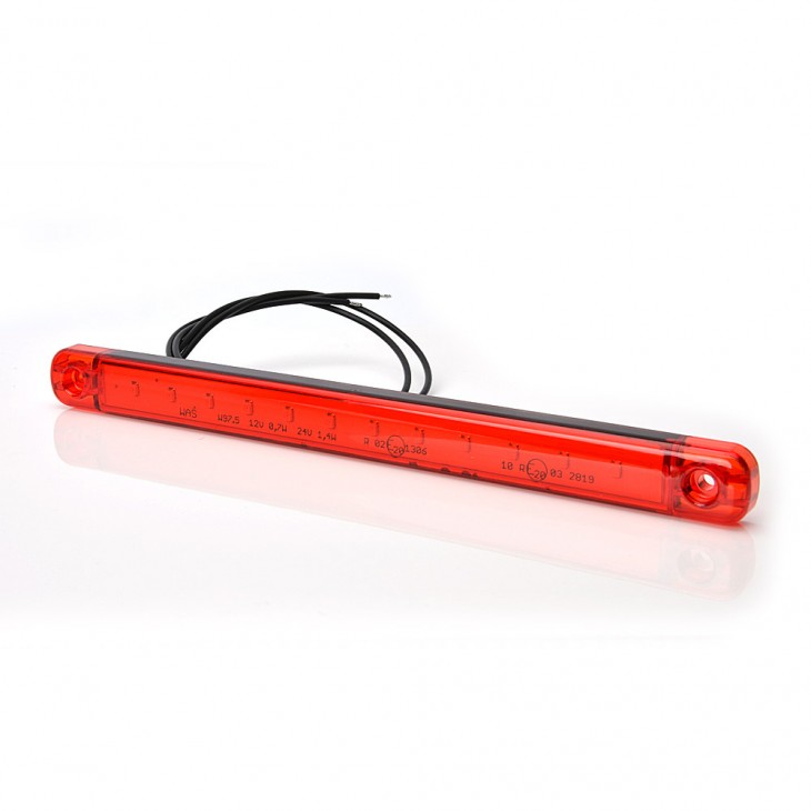 Lampa gabarit led 721 w97.5, 12v-24v, pozitie rosu was - 721 - WAS