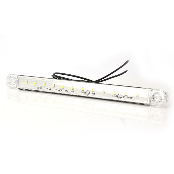 Lampa gabarit led 722 w97.5, 12v-24v, pozitie alb was - 722 - WAS