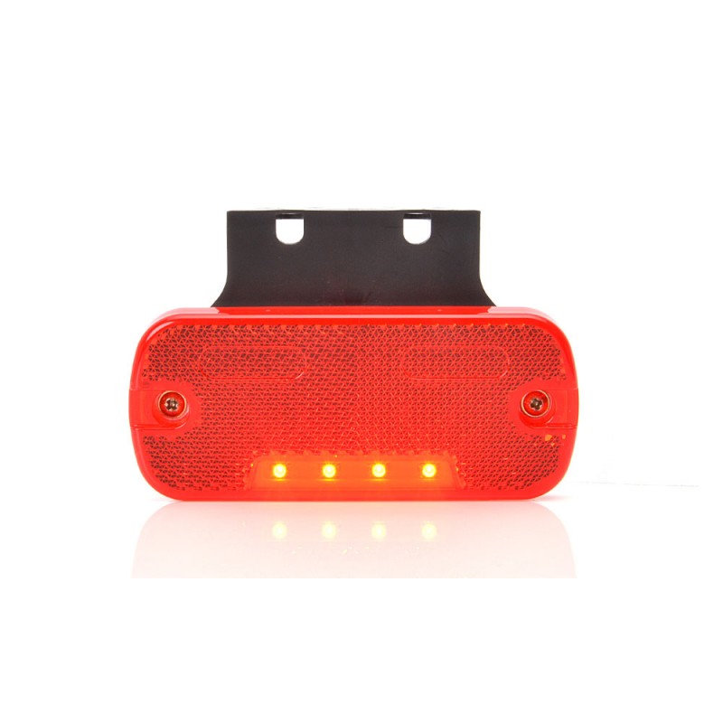 Lampa gabarit led 905 w128, 12v-24v, pozitie rosu was - 43437 - WAS