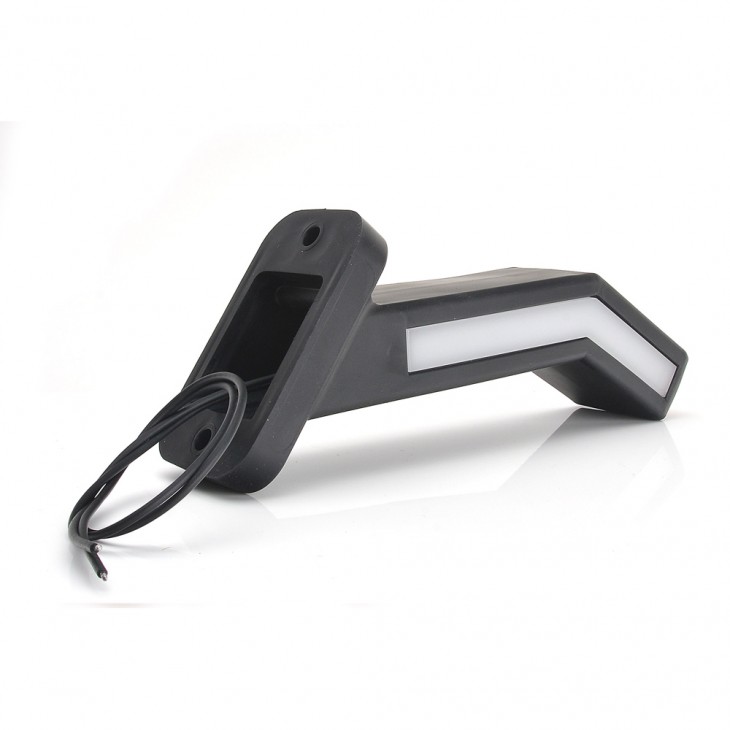Lampa gabarit led cu brat 1165l w168.1, 12v-24v, pozitie alb / rosu / portocaliu stanga was - 1165L - WAS