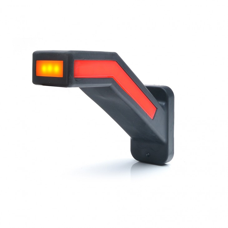 Lampa gabarit led cu brat 1165l w168.1, 12v-24v, pozitie alb / rosu / portocaliu stanga was - 1165L - WAS