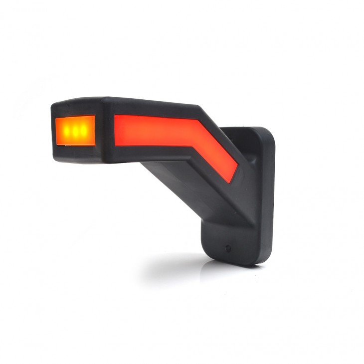 Lampa gabarit led cu brat 1167l w168.2, 12v-24v, pozitie alb / rosu / portocaliu stanga was - 1167L - WAS