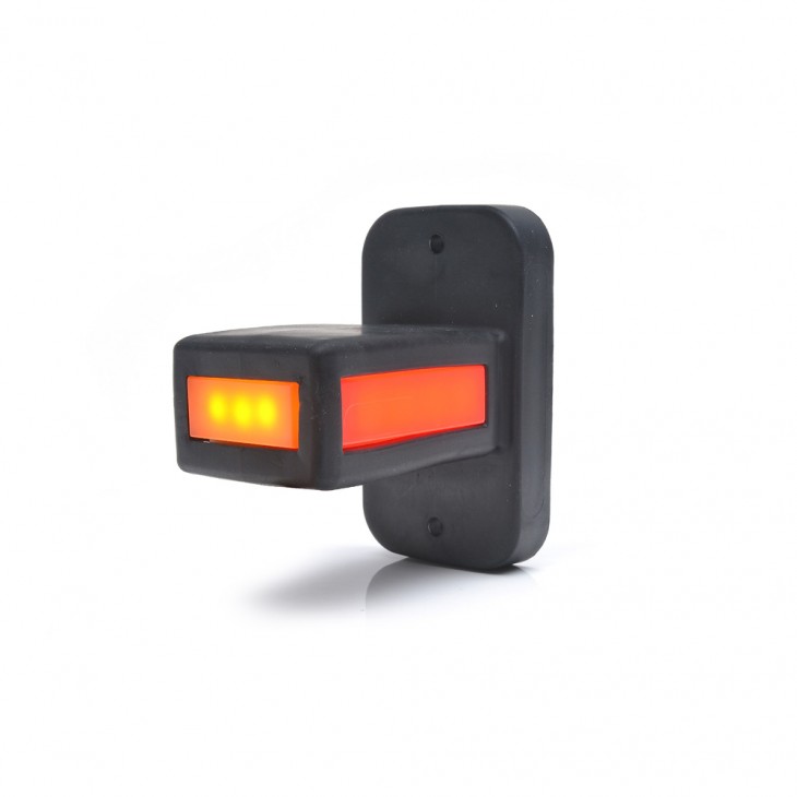 Lampa gabarit led cu brat 1169 w168.32, 12v-24v, pozitie alb / rosu / portocaliu was - 1169 - WAS