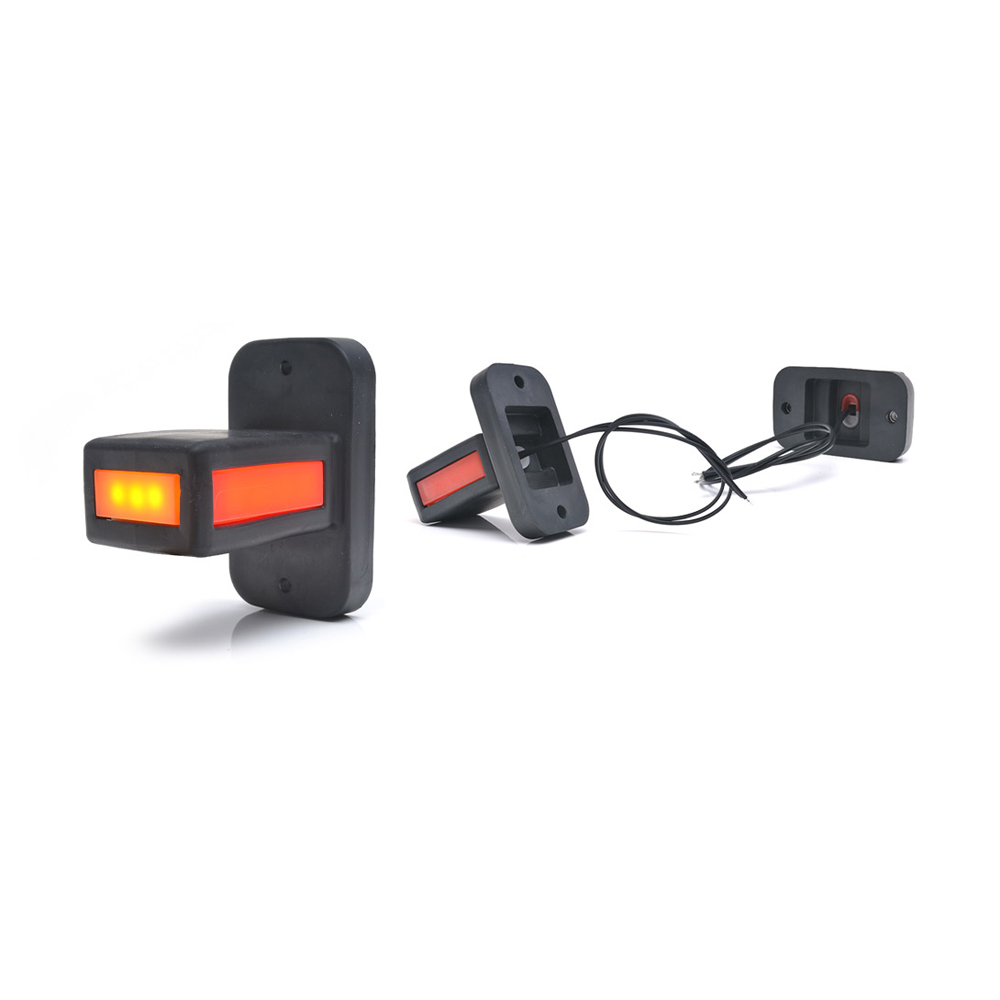 Lampa gabarit led cu brat 1169 w168.32, 12v-24v, pozitie alb / rosu / portocaliu was - 1169 - WAS