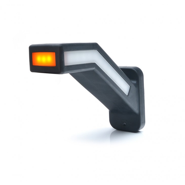 Lampa gabarit led cu brat 1259p w168.6dd, 12v-24v, pozitie alb / rosu / portocaliu cu semnalizare dreapta was - 1259P - WAS