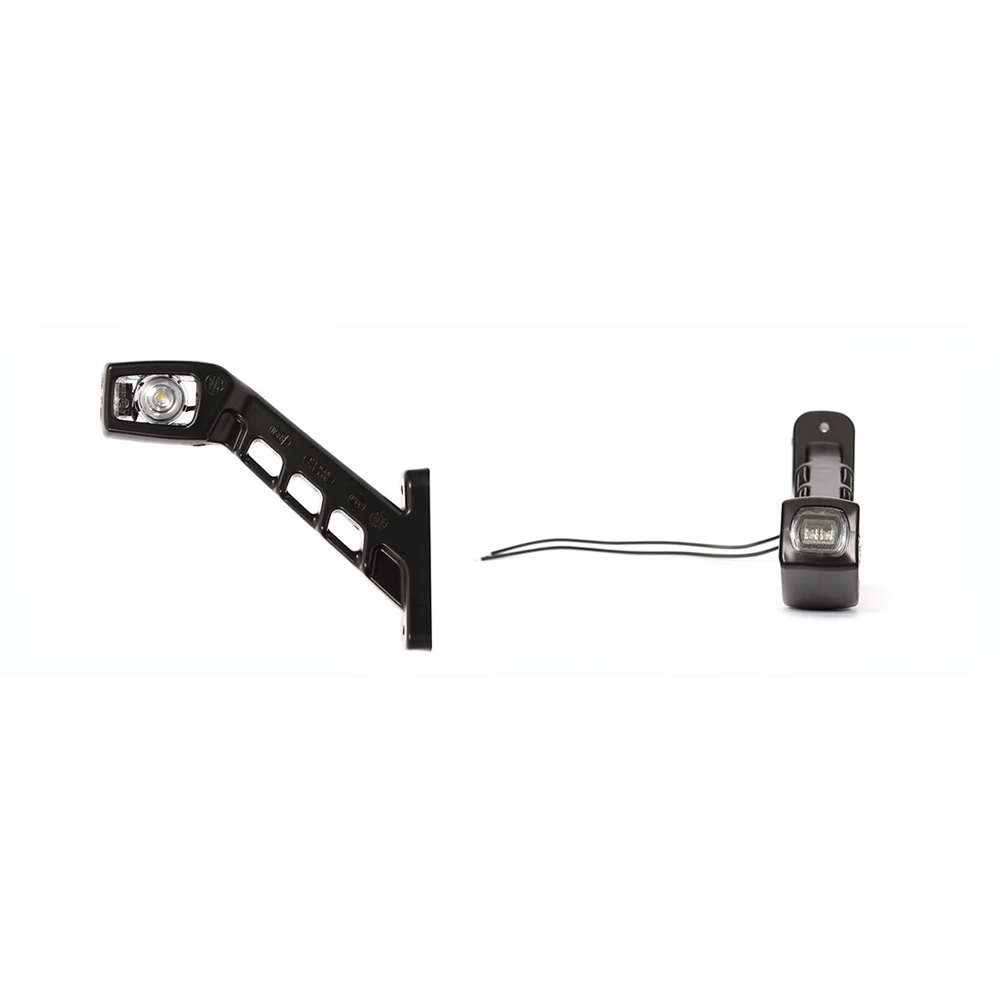 Lampa gabarit led cu brat 238l w48, 12v-24v, pozitie alb / rosu / portocaliu stanga was - 238L - WAS