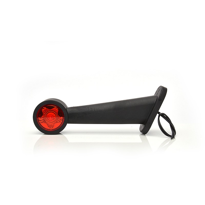 Lampa gabarit led cu brat 875p w21.3star, 12v-24v, pozitie alb / rosu dreapta was - 43434 - WAS