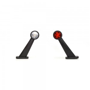 Lampa gabarit led cu brat 875p w21.3star, 12v-24v, pozitie alb / rosu dreapta was
