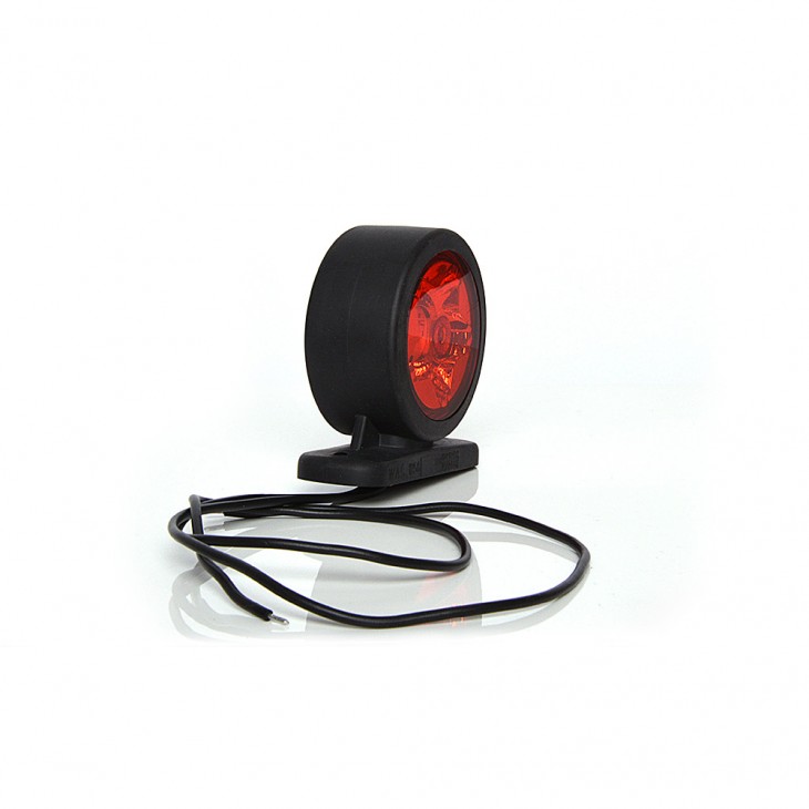Lampa gabarit led cu brat 883 w56star, 12v-24v, pozitie alb / rosu was - 883 - WAS