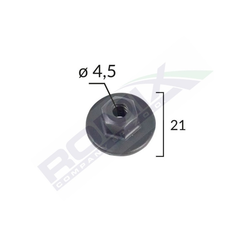 Piulita bmw mercedes mini vw opel - negru 21mm set 10 buc - 61677 - ROMIX