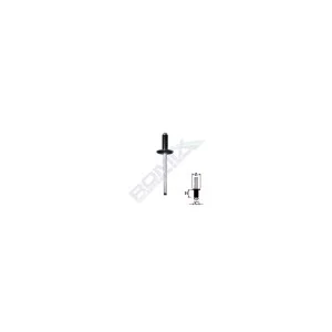 Popnit universal negru 48mm set 10 buc, ROMIX