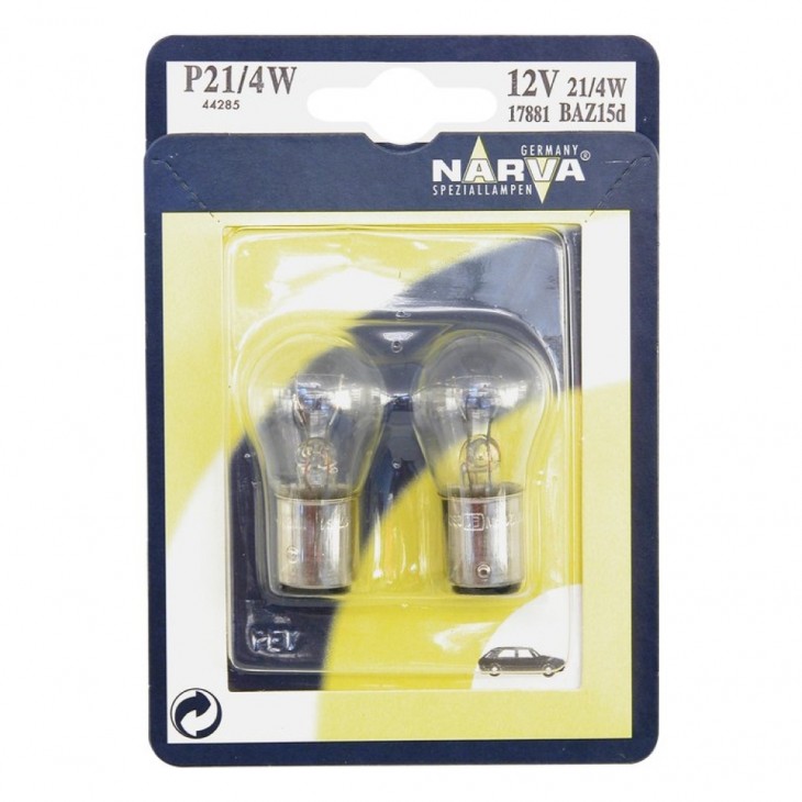 Set 2 becuri p21/4w 12v blister narva - 17881NVAB2 - NARVA