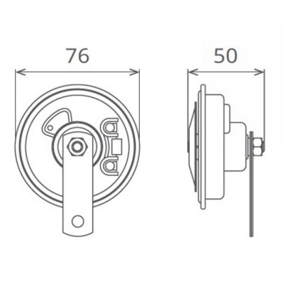 Set claxoane electromagnetice 12v 3.5a+3.5a ton inalt si jos