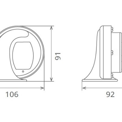 Set claxoane electromagnetice cu releu 12v 6a+6a ton inalt si jos - 45887 - SEGER
