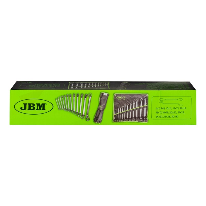 Set de 12 chei inelare cu cot 12 fete jbm - 106552 - JBM