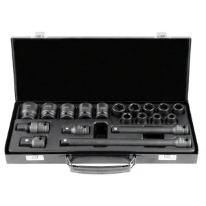 Set de 14 tubulare de impact scurte 1/2` jbm