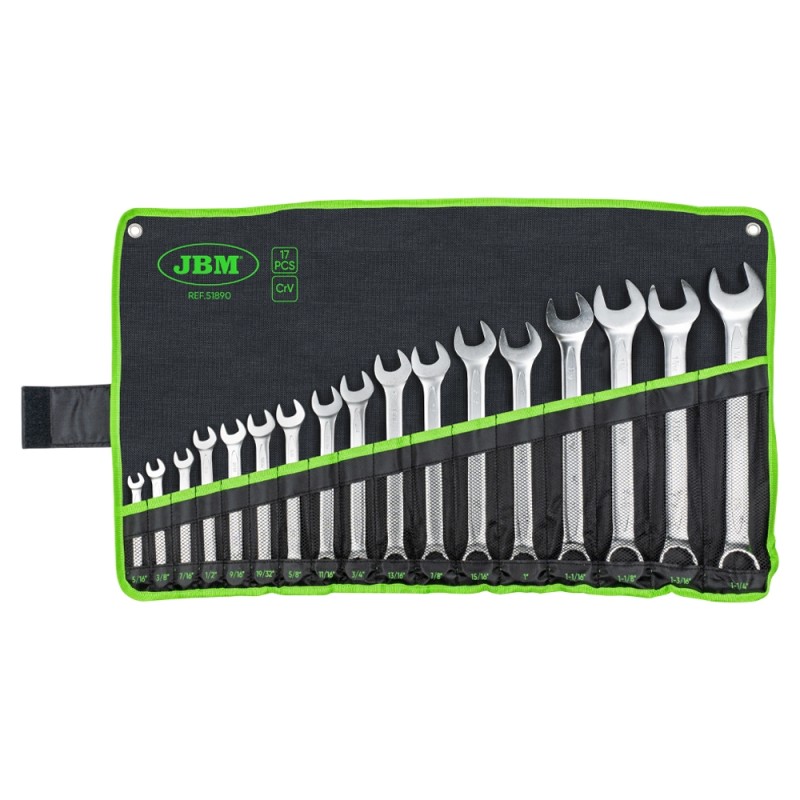 Set de 17 chei combinate in toli jbm - 106495 - JBM